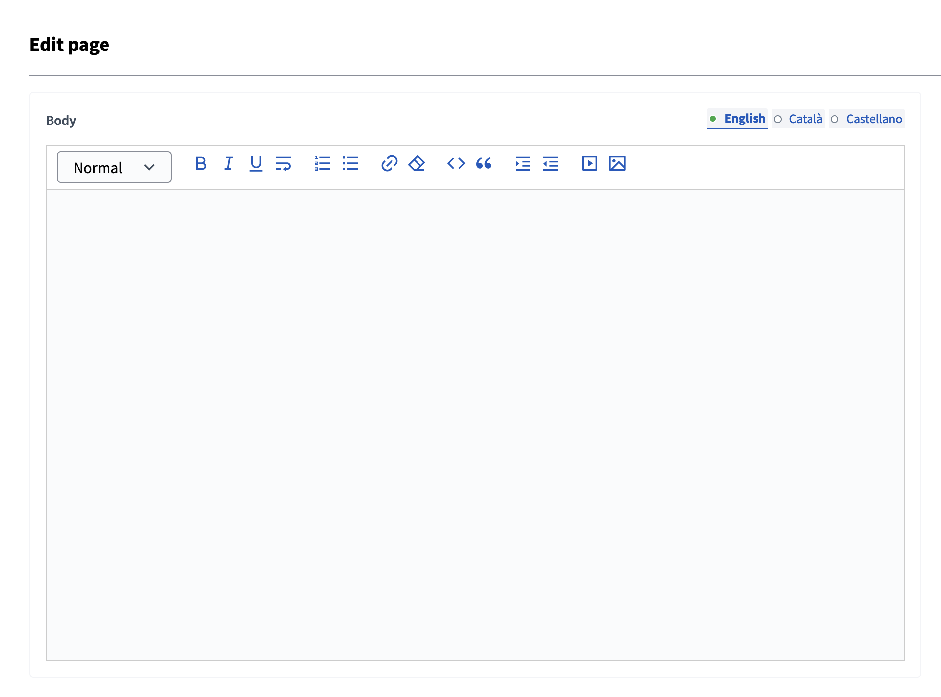Formulaire de nouvelle page